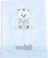 Souprava do postýlky 3-dílná 135 x 100 cm SCARLETT > varianta Méďa - modrá