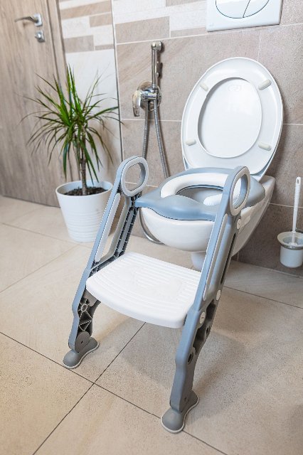 Schůdky na WC Loostep > varianta Dove Grey