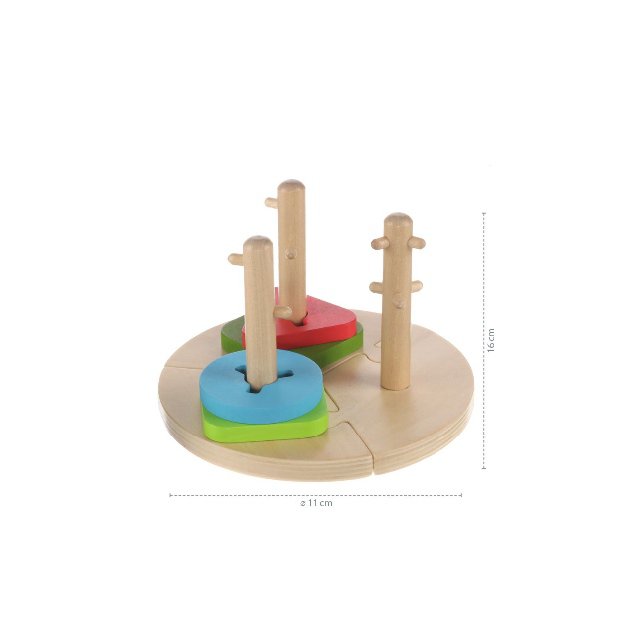 Dřevěná Montessori puzzle