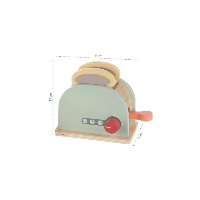 Dřevěný toaster set