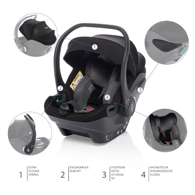 Autosedačka ZOPA XS Plus i-size > varianta Rocky Grey