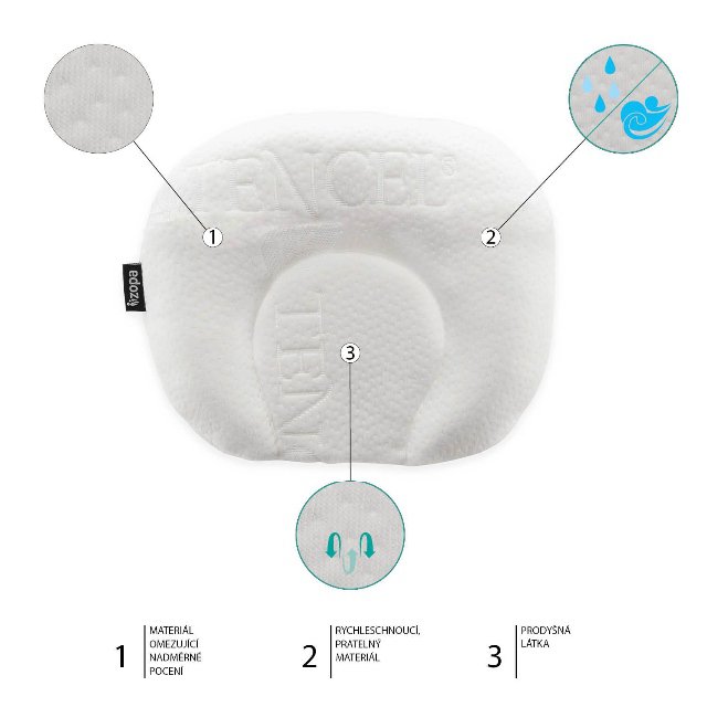 Podpurný polštářek Tencel > varianta White