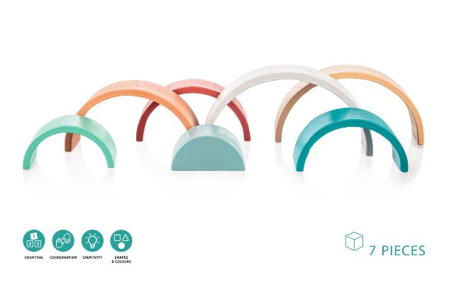 Dřevěná skládací duha > varianta sunset