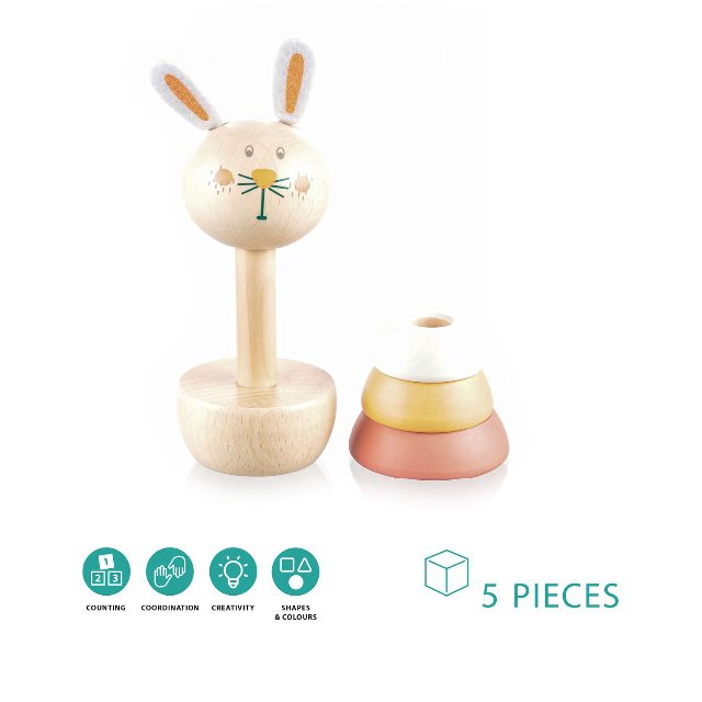 Dřevěné nasazovací zvířátko > varianta Rabbit