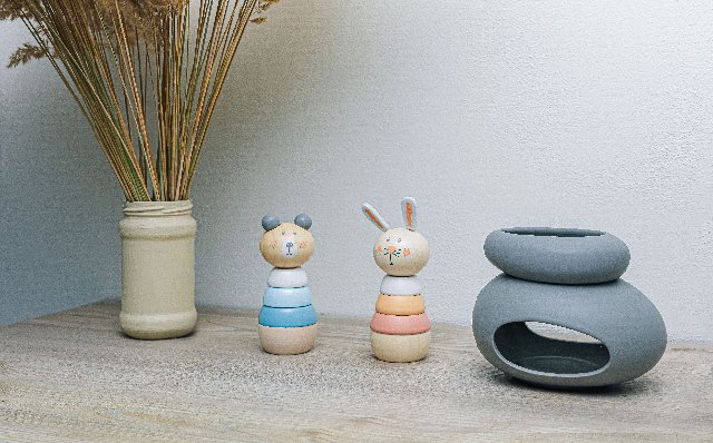 Dřevěné nasazovací zvířátko > varianta Rabbit