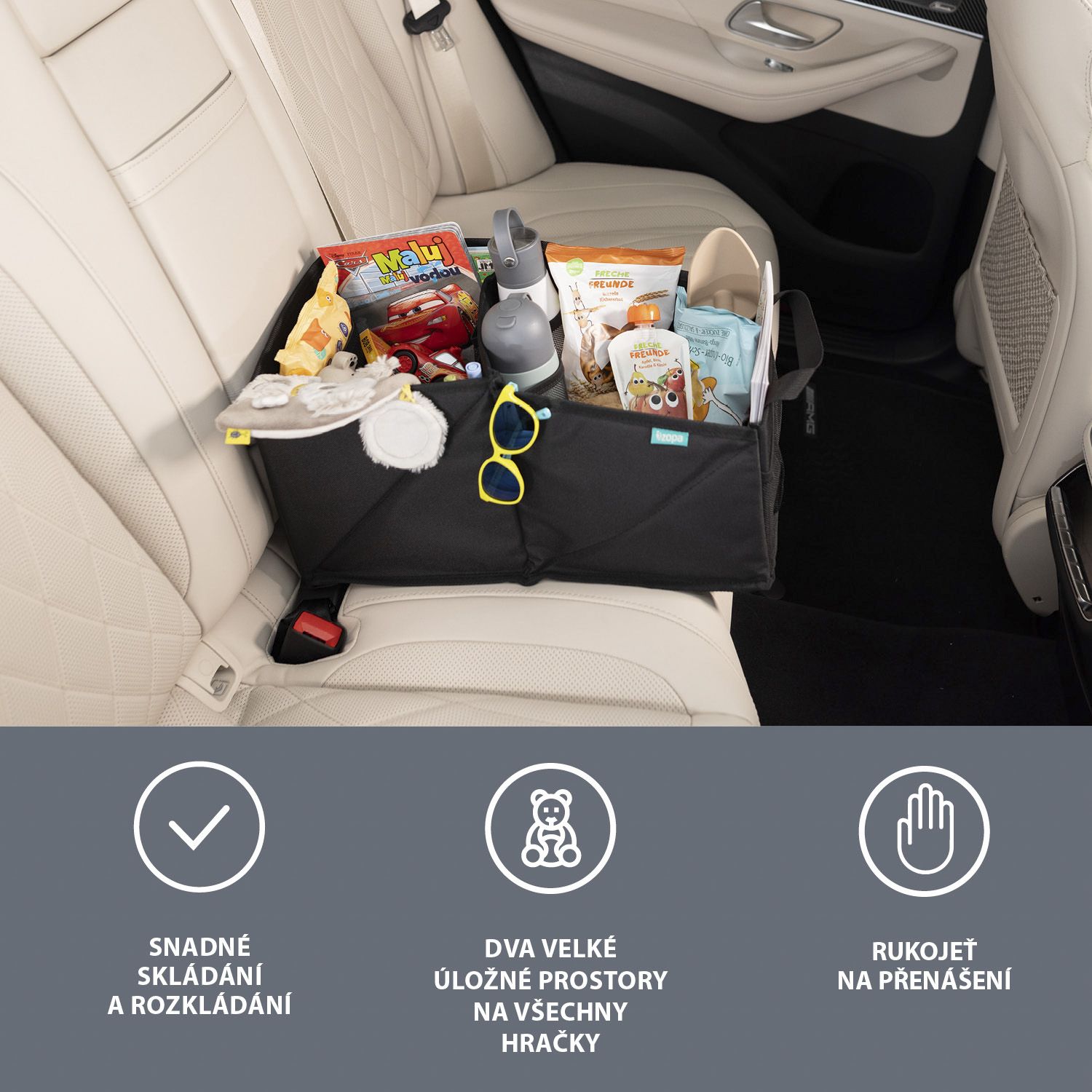Zopa Organizér na hračky do auta