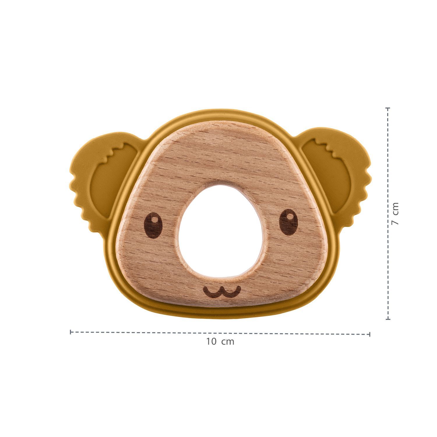 Silikonové dřevěné kousátko Koala