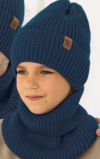 Chlapecká zimní čepice + nákrčník AJS Best time