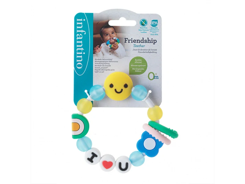 INFANTINO kousátko silikonové friendship