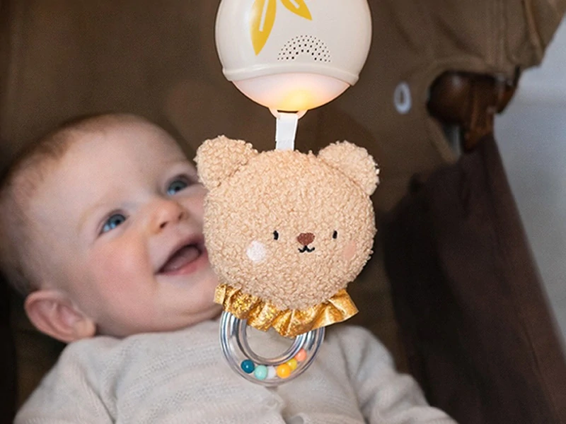 TAF TOYS Hudební box se světlem medvídek