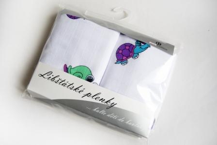 Sada bavlněná osuška 2ks 90x100cm ŠNEČCI/ŽELVY