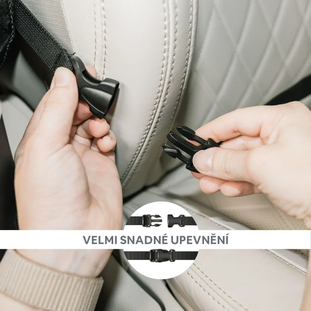 Ochrana sedadla pod autosedačku s kapsou na tablet omyvatelná