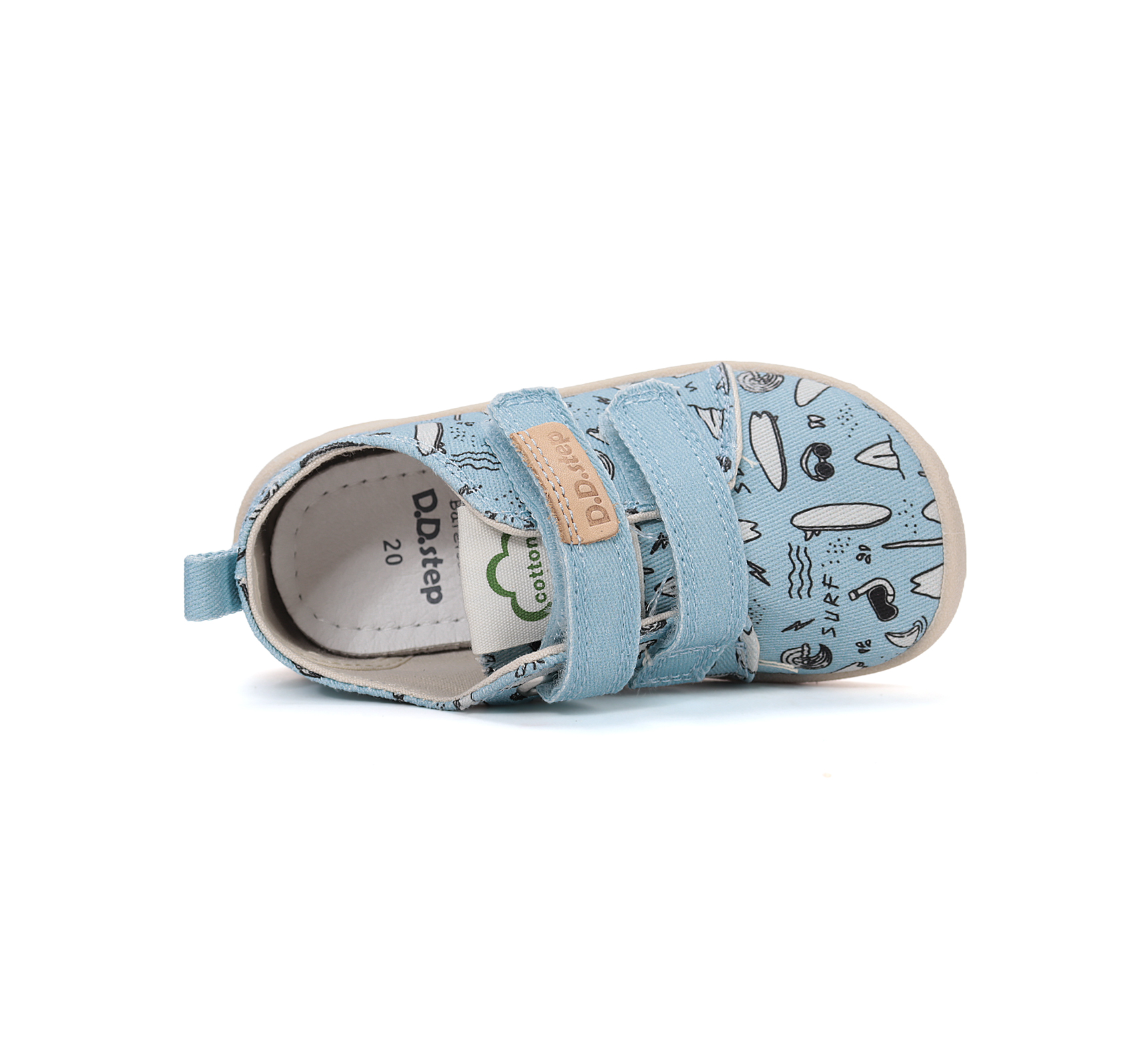 Dětské plátěné tenisky barefoot DDStep C086-61877