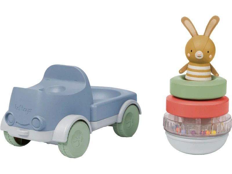 TAF TOYS náklaďák s pyramidou Bunny
