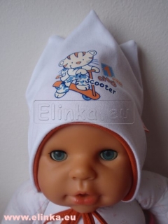 Čepička vázací 4-rohá koloběžka RADETEX > varianta bílá