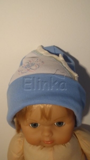 Bavlněná čepička s kytičkou MAJA