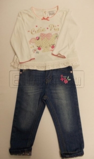 Dívčí set rifle+tričko CUTIE 12W Babaluno