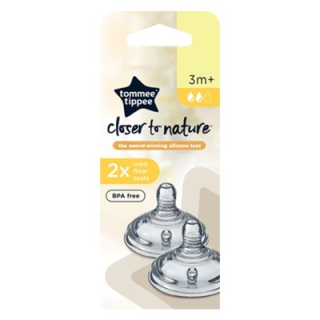 Savičky k unikátní lahvičce Tommee Tippee - 2 ks > varianta 3+ střední průtok