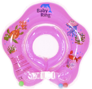 Koupací kruh Baby Ring > varianta střední 3-36 měs. - růžová