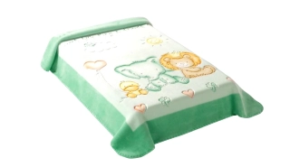 Španělská deka Baby Perla 547 > varianta zelená > 80x110 cm