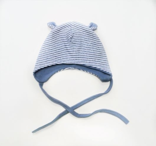 Čepička proužek ouška BABY SERVICE > varianta modrá 