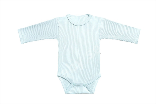 Body dl.rukáv uni pruhy BABY SERVICE sv.modrá