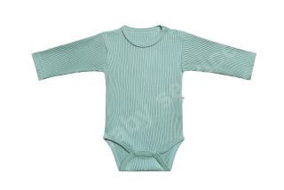 Body dl.rukáv uni pruhy BABY SERVICE mentol