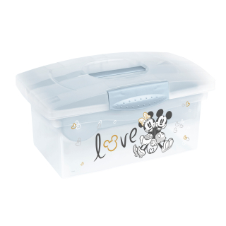 Cestovní box s přihrádkou na hračky, léky, kosmetiku "Mickey" Kouřově modrá