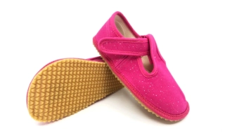 Dětská obuv barefoot BEDA 170020//W Pink Shine