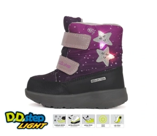 Dětská obuv svítící s membránou DDStep P083-42624B