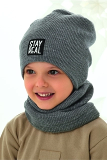 Čepice+nákrčník Stay real