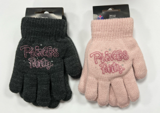 Dětské rukavice pletené prstové Princess 15 cm