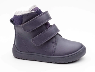 Dětská zimní obuv Barefoot s membránou Protetika BEKA purple