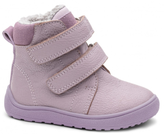 Dětská zimní obuv Barefoot s membránou Protetika BEKA lila