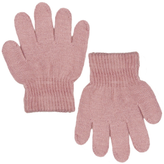 Rukavice pletené prstové Yo! 14 cm starorůžové