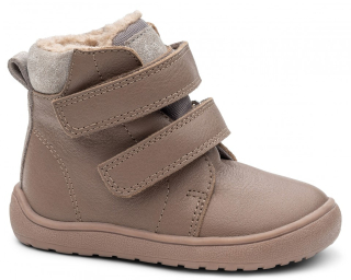 Dětská zimní obuv Barefoot s membránou Protetika BEKA dark pink