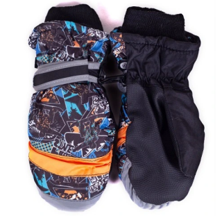 Zimní chlapecké rukavice palcové Yo! 16 cm snowboardista