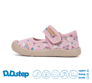 Dětské plátěné tenisky DDStep C100-61436
