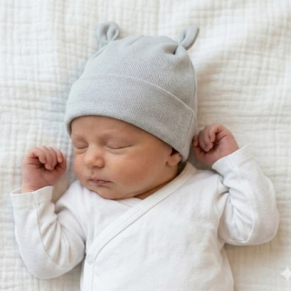Čepička uni ouška BABY SERVICE šedá