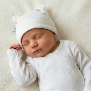 Čepička uni ouška BABY SERVICE smetanová
