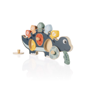 Dřevěné puzzle dinosaurus