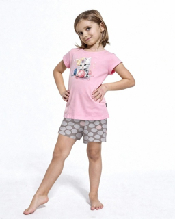 Pyžamo Girl KIDS KITTY 787/121 kr. rukáv CORNETTE