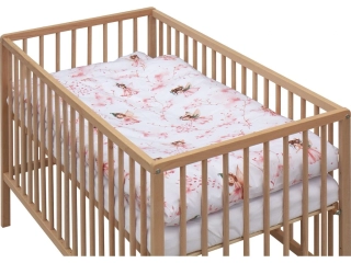 Dětská postýlka s kompletní výbavou Scarlett Víla - 120 x 60 cm - růžová