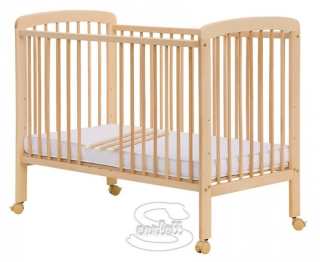 Postýlka MÍŠA - buk 120x60 cm > varianta vyndavací příčky