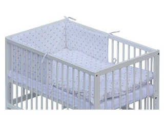 Postýlka 120 x 60 cm s kompletní výbavou Hvězdička > varianta béžová