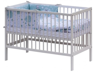 Postýlka 120 x 60 cm s kompletní výbavou Scarlett Lucy > varianta tyrkysová
